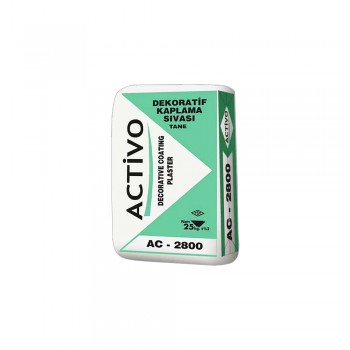 Activo Dekoratif Tekstüre Son Kat Beyaz Sıva (İnce Dokulu) AC 2800