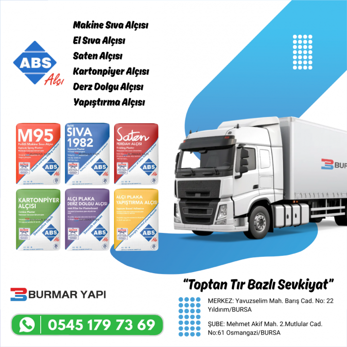 Bilecik ABS Alçı Fiyatları