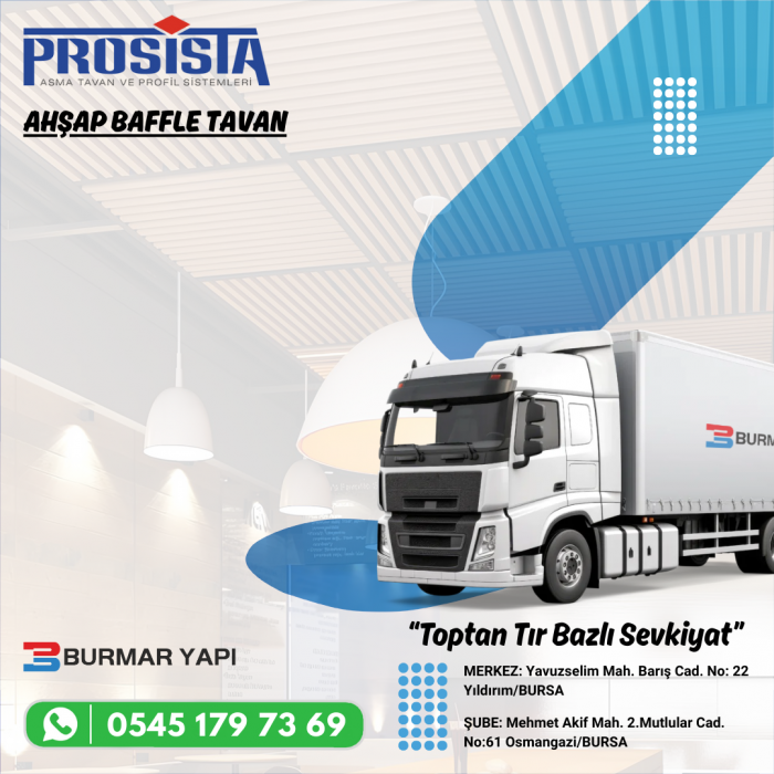 Sakarya Ahşap Baffle Tavan Fiyatları Sakarya Ahşap Baffle Tavan Fiyatları